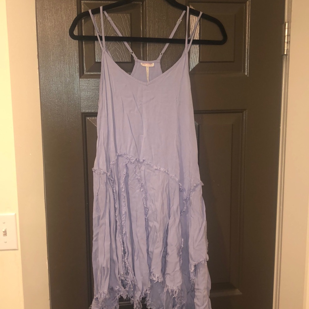 Free people tattered up slip dress